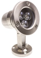 Faretto da superficie Inox 12V 3W 3000K IP68