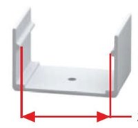 CLIP DI FISSAGGIO IN ALLUMINIO PER FLEX 4025