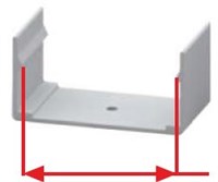 CLIP DI FISSAGGIO IN ALLUMINIO PER FLEX 5025 FLAT
