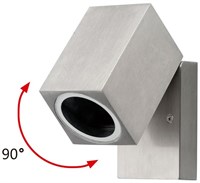 Applique CUBO da soffitto orientabile in alluminio GU10