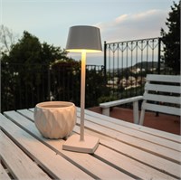 Lampada da tavolo BIANCO IP54 dimmerabile E RICARICABILE 3000K