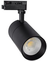 Faretto binario monofase nero 20W 3000K TRIAC NO FLICKER UGR