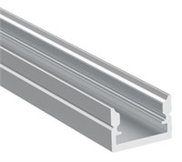 Profilo in alluminio MINI da appoggio basso 2mt cover opaca per strip 8mm-MINIMO 10PZ