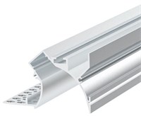 Profilo in alluminio BIANCO da incasso cartongesso luce indiretta 2mt cover opaca