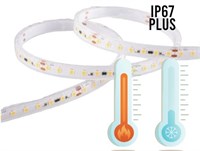 Strip led 2835 ip65 9,6w 24V 2700K alta e bassa temperatura SPA