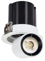 Faretto incasso orientabile 12W 4000K DRIVER LIFUD FORO Ø75MM