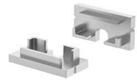KIT 2 TAPPI SILVER CON FORO PER PROFILO AV6466XIAA/AV6492XIAA
