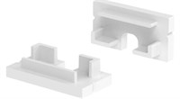 KIT 2 TAPPI BIANCO CON FORO PER PROFILO AV6467XIAA