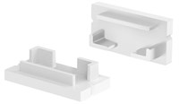 KIT 2 TAPPI BIANCO SENZA FORO PER PROFILO AV6467XIAA