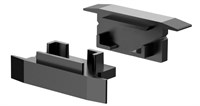 KIT 2 TAPPI NERI SENZA FORO PER PROFILO AV6472XIAA