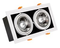 faretto downlight doppio orientabile AR111 30W 3000K