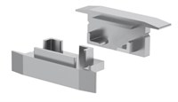 KIT 2 TAPPI TITANIO SENZA FORO PER PROFILO AV6473XIAA
