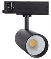Faretto binario trifase NERO 30W 4000K 60° CRI>90 URG