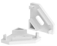 KIT 2 TAPPI BIANCO CON FORO PER PROFILO AV6480XIAA