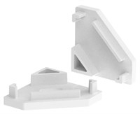 KIT 2 TAPPI BIANCO CHIUSI SENZA FORO PER PROFILO AV6480XIAA