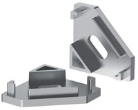 KIT 2 TAPPI TITANIO CON FORO PER PROFILO AV6482XIAA