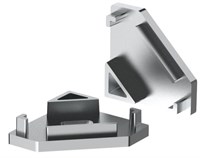 KIT 2 TAPPI TITANIO CHIUSI SENZA FORO PER PROFILO AV6482XIAA