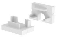 KIT 2 TAPPI BIANCHI CON FORO PER PROFILO AV6484XIAA