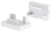 KIT 2 TAPPI BIANCHI SENZA FORO PER PROFILO AV6484XIAA