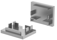 KIT 2 TAPPI TITANIO SENZA FORO PER PROFILO AV6490XIAA