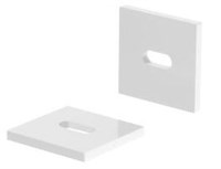 KIT 2 TAPPI BIANCHI CON FORO PER PROFILO AV6558XIAA