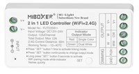 Ricevitore Dimmer Nano 2In1 1Ch/2Ch Monocolore+Cct Variabile Memoria+Wifi+Rf+Pulsante+Compatibile Co