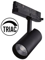 Faretto binario trifase NERO TRIAC 35W 3000K led bridgelux CRI>90