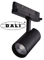 Faretto binario trifase NERO DALI 20W 4000K led bridgelux CRI>90