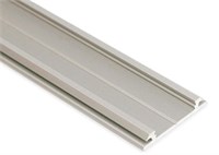 Profilo In Alluminio Anodizzato Flessibile 2Mt Cover Opaca Per Strip 12Mm