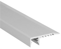 Profilo In Alluminio Anodizzato Da Scala 2Mt Cover Opaca Frost