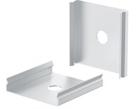 KIT 2 GANCI INOX PER PROFILO AV7183XIAA/AV7184XIAA/AV7185XIAA/AV7186XIAA