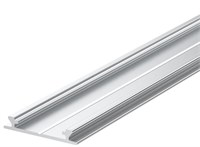 Profilo In Alluminio Anodizzato Flessibile 2Mt Cover Opaca Per Strip 12Mm