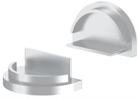 KIT 2 TAPPI GRIGI SENZA FORO PRE PROFILO AV7192XIAA