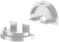 KIT 2 TAPPI GRIGI CON FORO PRE PROFILO AV7192XIAA