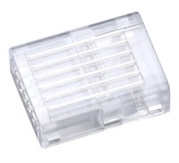 PACK 10 PEZZI-CONNETTORE DI GIUNZIONE TRASPARENTE PER UNIRE STRIP RGB+CCT 12mm + CAVO