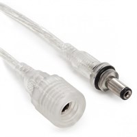 CONNETTORE JACK MASCHIO/FEMMINA IP65 1MT TRASPARENTE