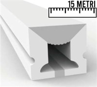 flex neon 1010 flat top view 10w/mt 24v 3000k ip65 1LED/CUT 15 METRI
