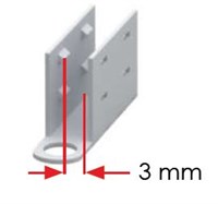 CLIP DI FISSAGGIO IN ALLUMINIO PER FLEX 0410