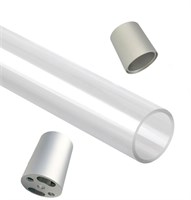 Kit A PLAFONE verticale SINGOLO L.2,5 mt per flex neon D23